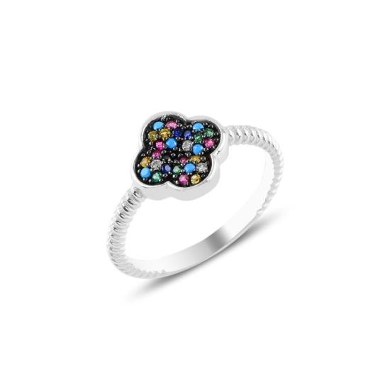 Wholesale Quatrefoil Mix CZ Ring