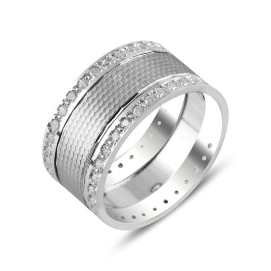 Toptan CZ Band Ring