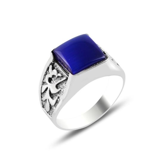 Wholesale Navy Blue Cat’s Eye Ring