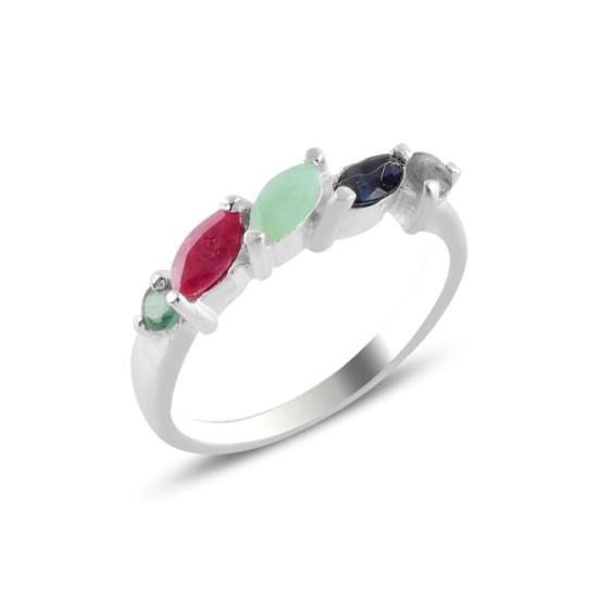 Wholesale Natural Ruby, Emerald & Sapphire Ring