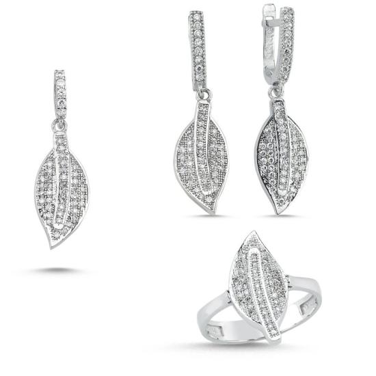 Wholesale CZ Leaf Set