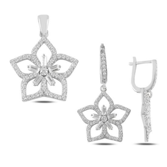 Wolesale Flower Baguette CZ Set