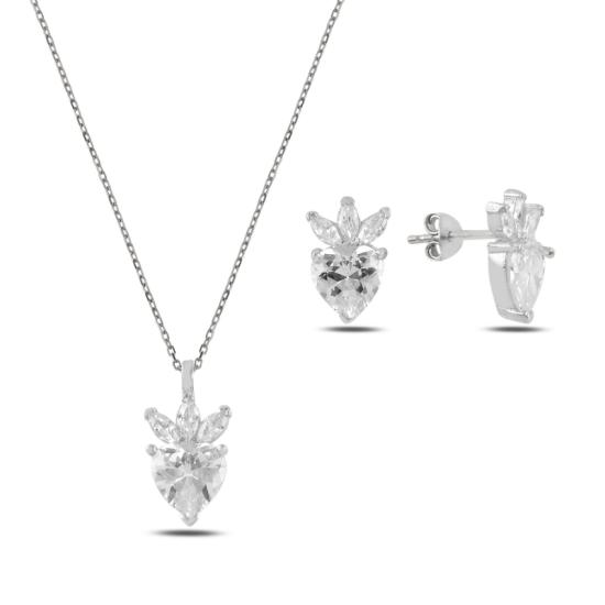 Wolesale Strawberry & Heart CZ Set