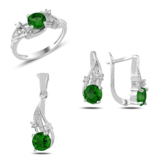 Wolesale Emerald CZ Set