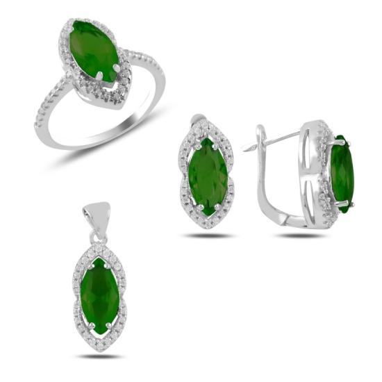 Wolesale Emerald CZ Set