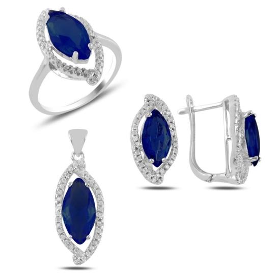 Wolesale Sapphire CZ Set