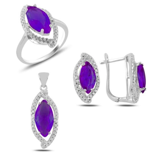 Wolesale Amethyst CZ Set