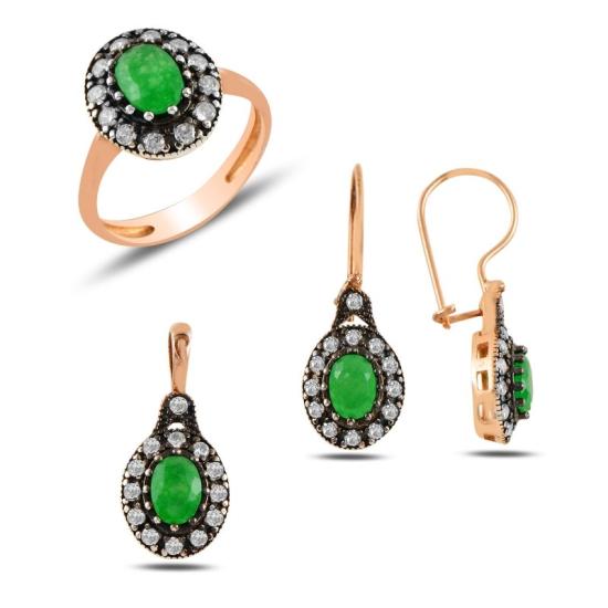 Wolesale Emerald CZ Set