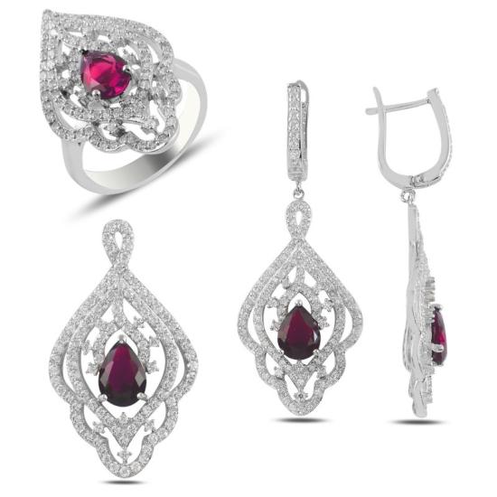 Wolesale Ruby CZ Set