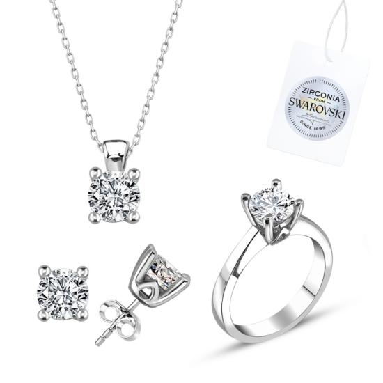 Wolesale Swarovski Zirconia Solitaire Set