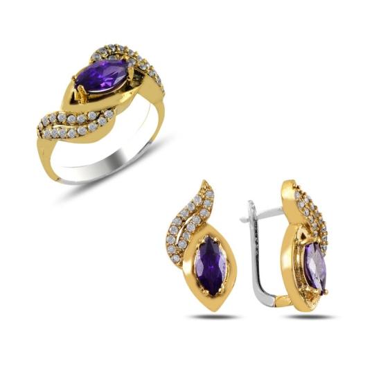 Wolesale Amethyst CZ Ottoman Style Set