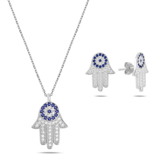 Wolesale Hamsa & Evil Eye CZ Set