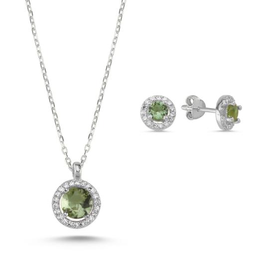 Wolesale Round Zultanite CZ Halo Solitaire Set