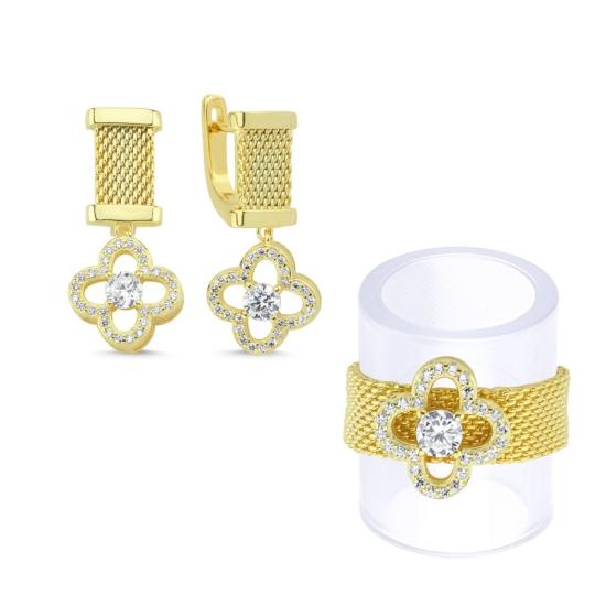 Wolesale Quatrefoil CZ Set