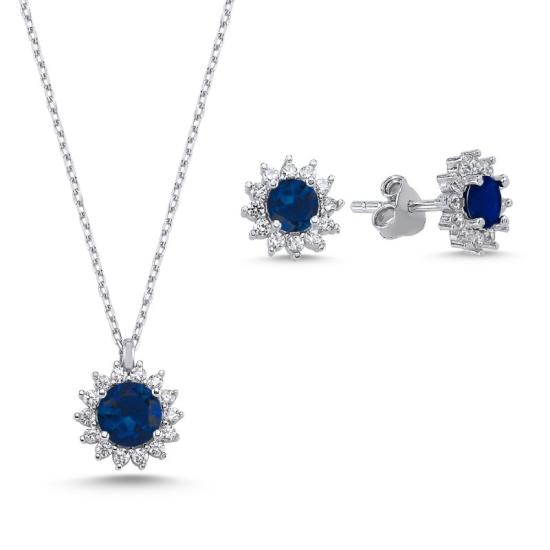 Wolesale Halo Solitaire Colored CZ Set