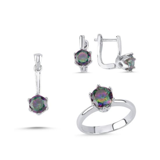 Wolesale Mystic Topaz CZ Solitaire Set