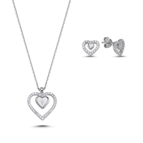 Wolesale Heart CZ Set