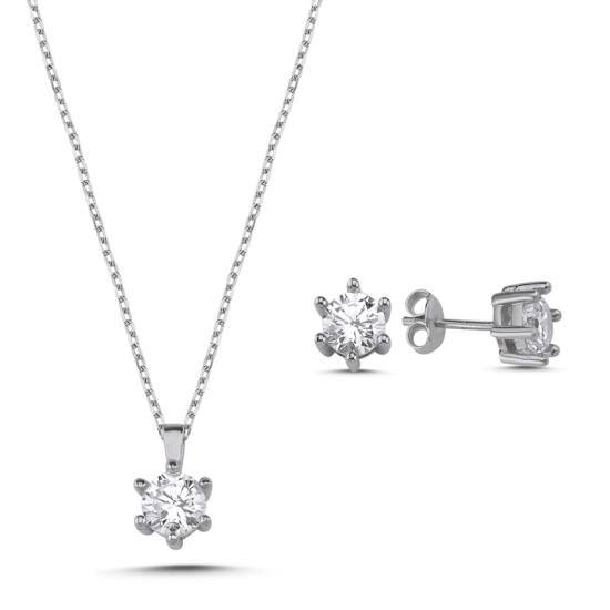 Wolesale Solitaire 6mm CZ Set