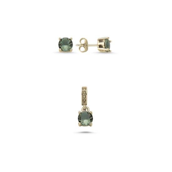 Wolesale 6mm Round Zultanite CZ Solitaire Set