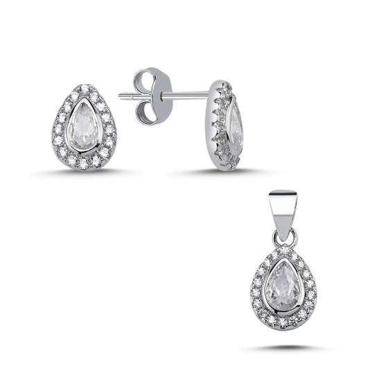 Wolesale Pear Cut CZ Set