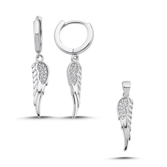 Wolesale Angel Wing & CZ Set