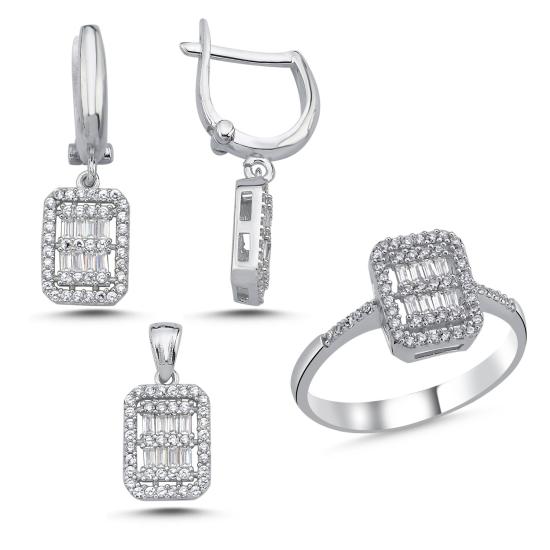 Wholesale Baguette CZ Set