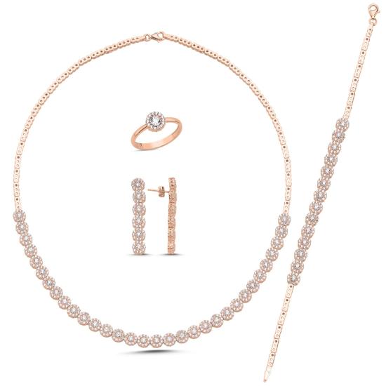 Wholesale CZ Round Tennis Set