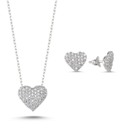 Wholesale Heart CZ Set