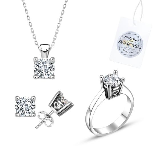 Wolesale Swarovski Zirconia Solitaire Set