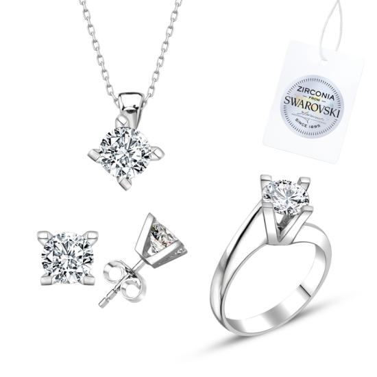 Wolesale Swarovski Zirconia Solitaire Set