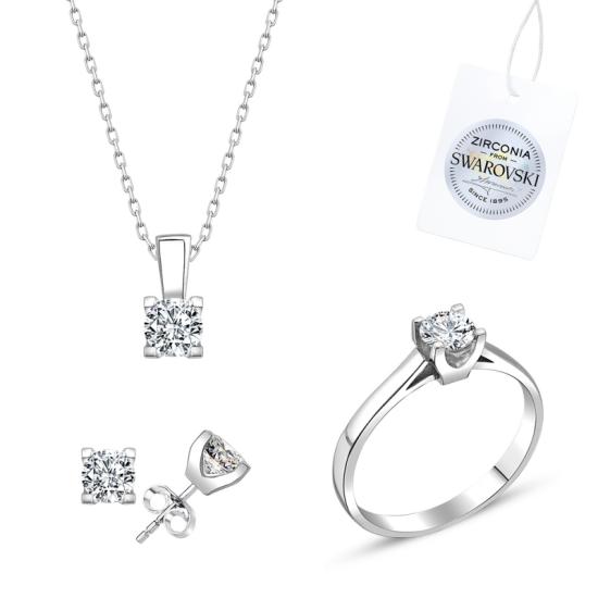 Wolesale Swarovski Zirconia Solitaire Set