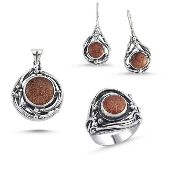 Wolesale Goldstone Handmade Set