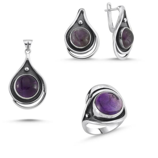 Wolesale Amethyst Stone Handmade Set