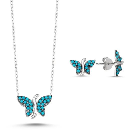 Wolesale Nano Turquoise Butterfly Set