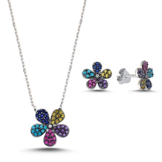 Wolesale Daisy Colorful CZ Set