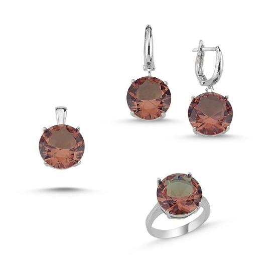 Wolesale Round Cut Zultanite Solitaire Set