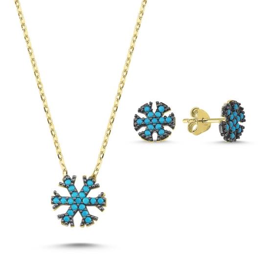 Wolesale Nano Turquoise Snowflake Set