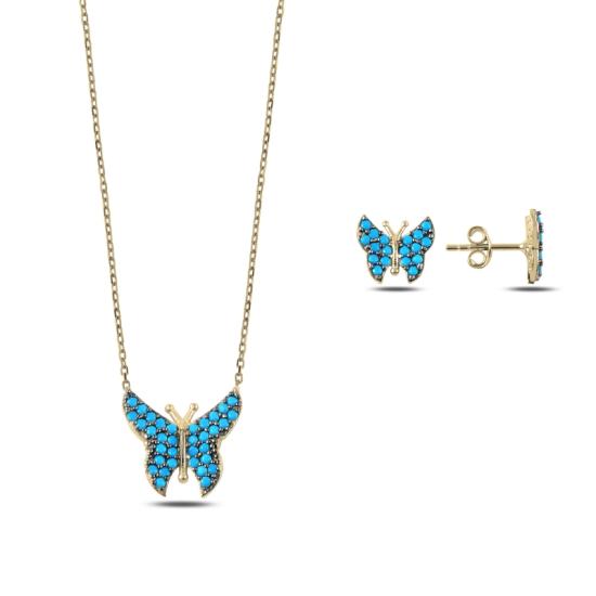 Wolesale Nano Turquoise Butterfly Set