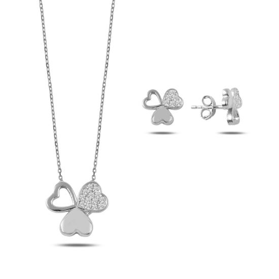 Wolesale Hearts in Clover CZ Set