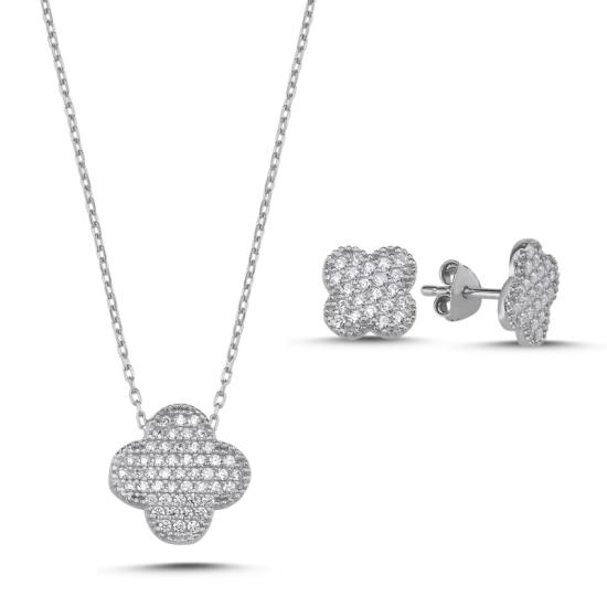 Wolesale Quatrefoil CZ Set