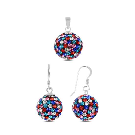 Wolesale Mix CZ Dangle Ball Set