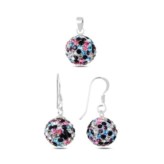 Wolesale Mix CZ Dangle Ball Set