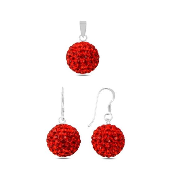 Wolesale CZ Dangle Ball Set