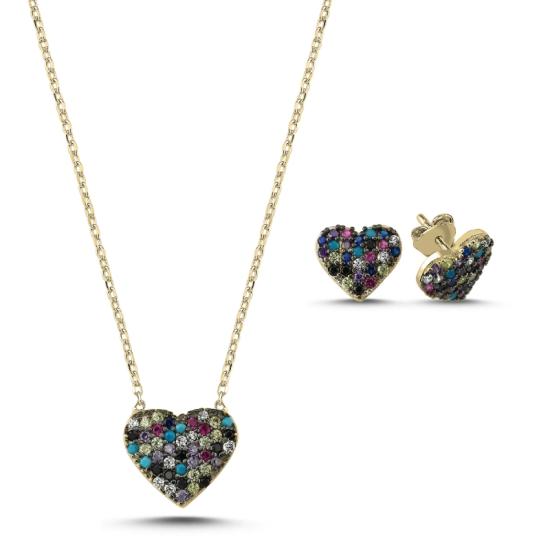 Wolesale Heart Mix CZ Set