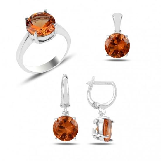 Wolesale Round Cut Zultanite Solitaire Set