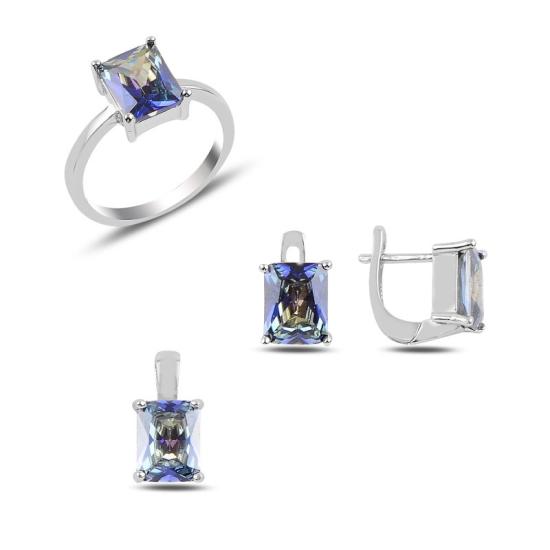 Wolesale Mystic Topaz CZ Solitaire Set