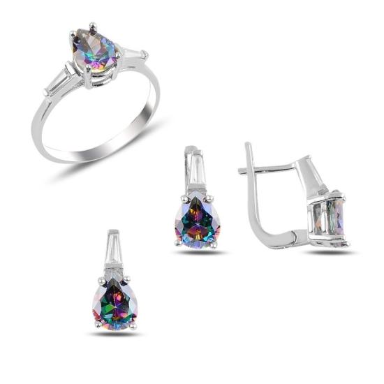 Wolesale Mystic Topaz CZ Solitaire Set