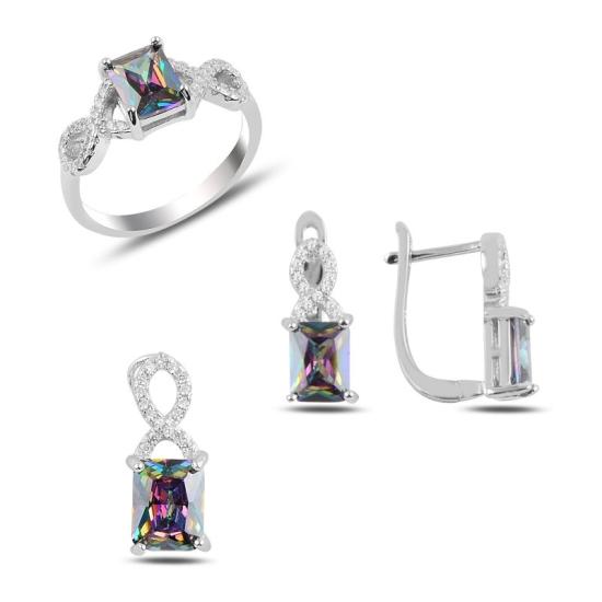 Wolesale Mystic Topaz CZ Solitaire Set