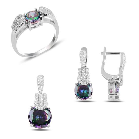 Wolesale Mystic Topaz CZ Solitaire Set