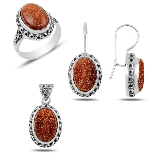 Wolesale Goldstone Handmade Set